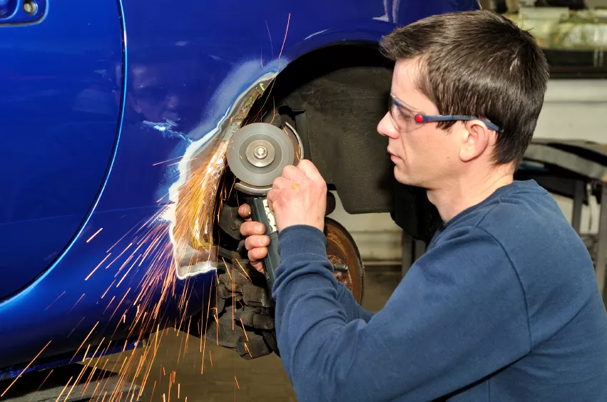 Auto body shop welding